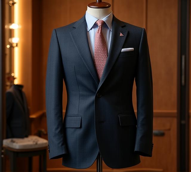Abito bespoke su misura Roma — tessuti italiani pregiati per executive
